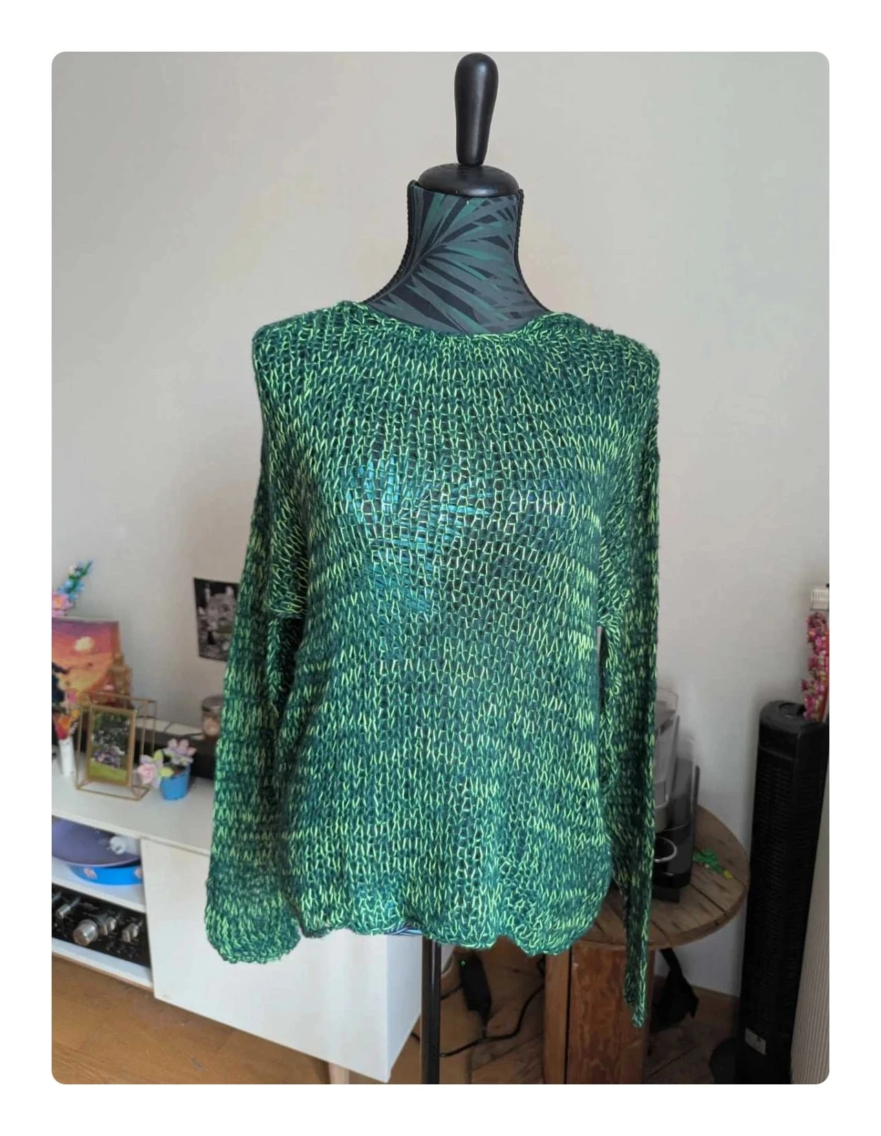 Pull collusion neuf vert taille S